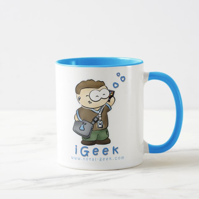 caneca de café do menino do iGeek (Direita)