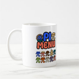Caneca de Café do Menu Pi Divertido – Presente par