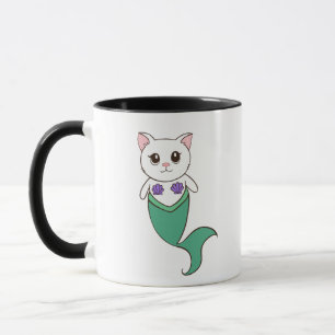 Caneca de café do Meow do gatinho de Purrmaid da