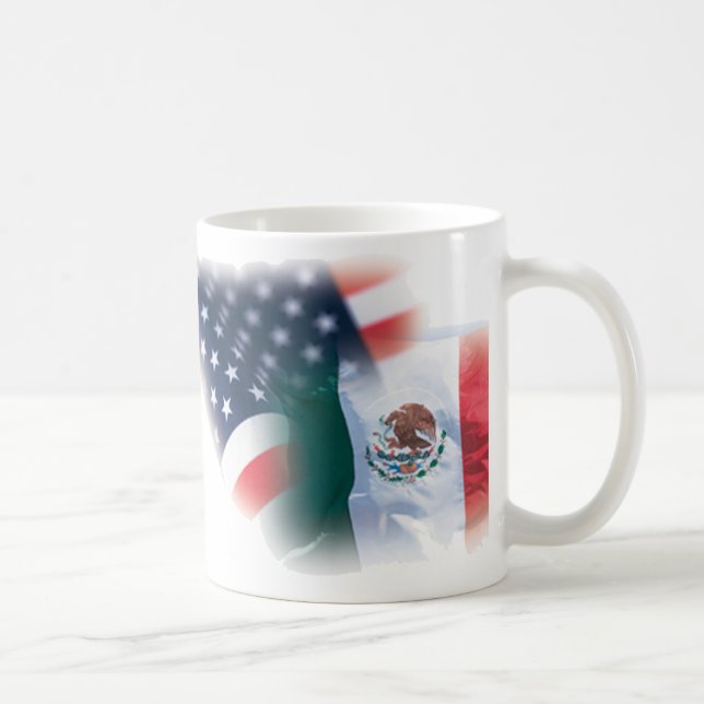 Caneca de café do méxico-americano com Eagle (Direita)