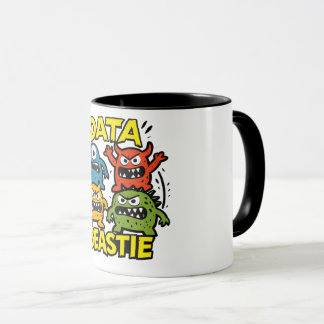 Caneca de Café do Monstro de Dados Rosnador