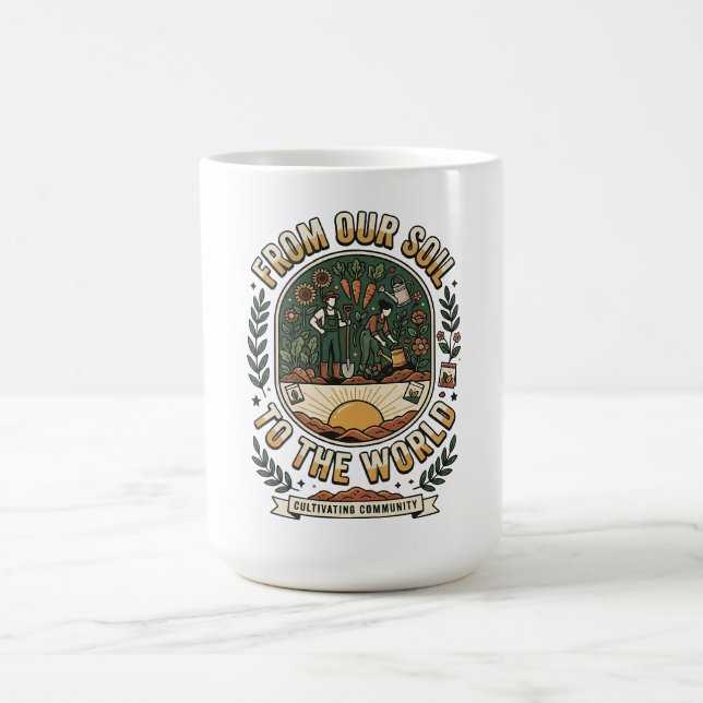 Caneca De Café Do Nosso Solo Para O Mundo (Centro)