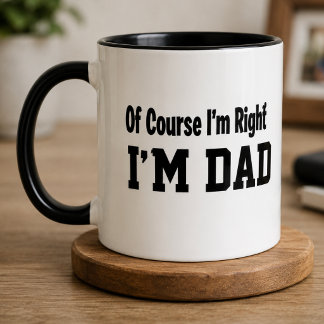 Caneca de Café do Pai Engraçada Claro que Estou Ce