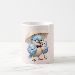 Caneca de café do Pai Passarinho Para o Papai