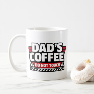 Caneca de café do papai - Não toque 