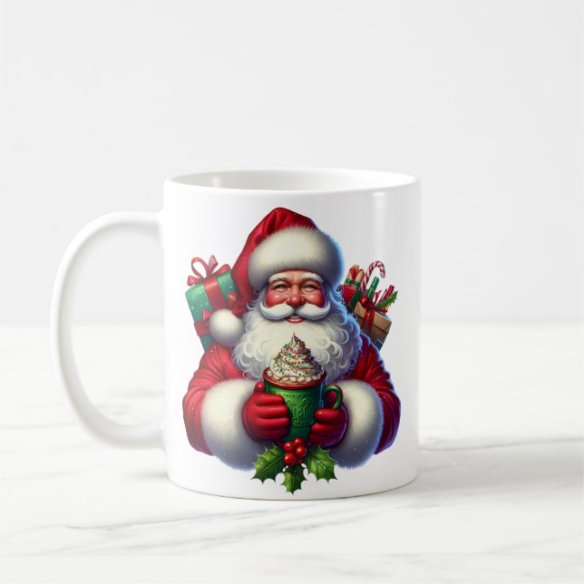 Caneca de Café do Papai Noel (Esquerda)
