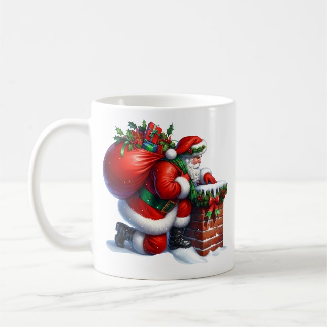 Caneca de Café do Papai Noel (Esquerda)