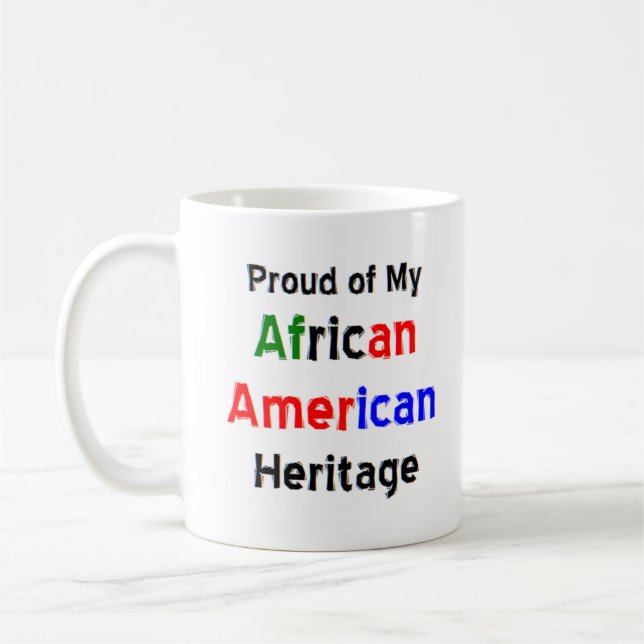 caneca de café do patrimônio africano americano (Esquerda)
