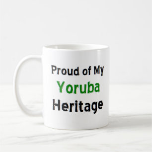 caneca de café do patrimônio da yoruba