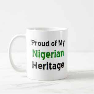 caneca de café do patrimônio nigeriano