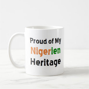 caneca de café do patrimônio nigeriano