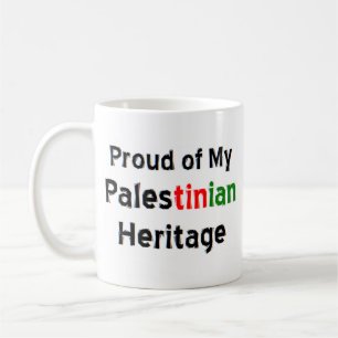 caneca de café do patrimônio palestiniano