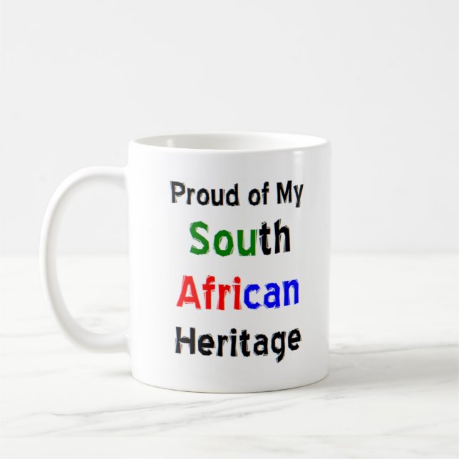 caneca de café do patrimônio sul africano (Esquerda)