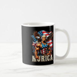 Caneca De Café Do Patriótico Funny George Washington 4 de julho