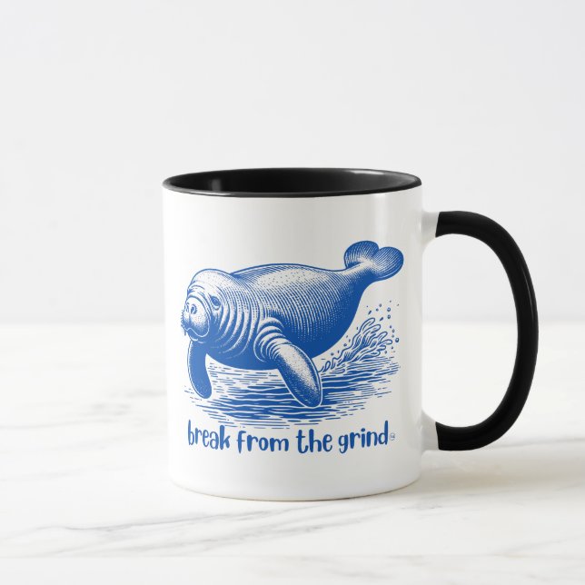Caneca de Café do Peixe-Boi (Direita)