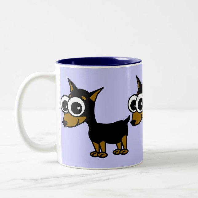 Caneca de café do Pinscher diminuto (Esquerda)