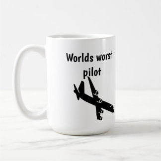 Caneca de café do pior piloto do mundo