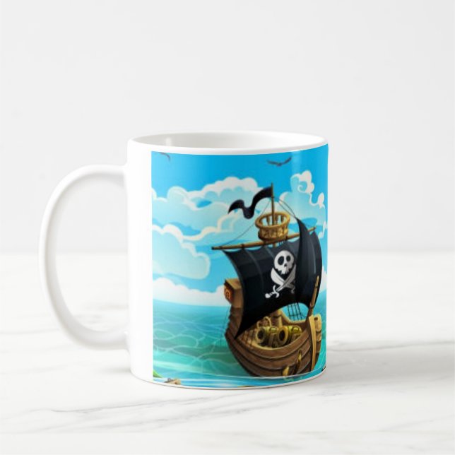 Caneca de Café do Pirata Danny Duck (Esquerda)