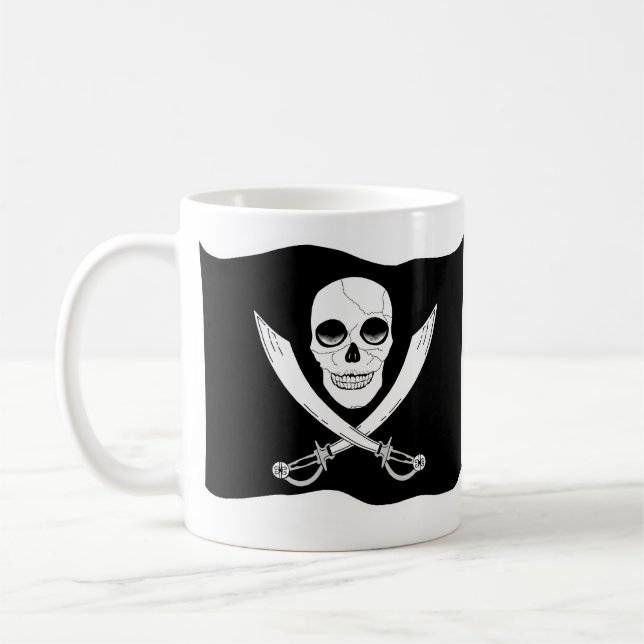 Caneca de café do pirata - frente e verso (Esquerda)