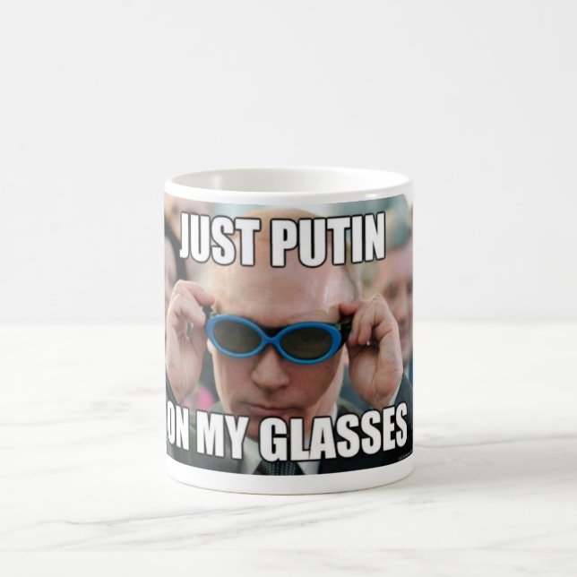 Caneca de café do presidente Putin MEME (Centro)