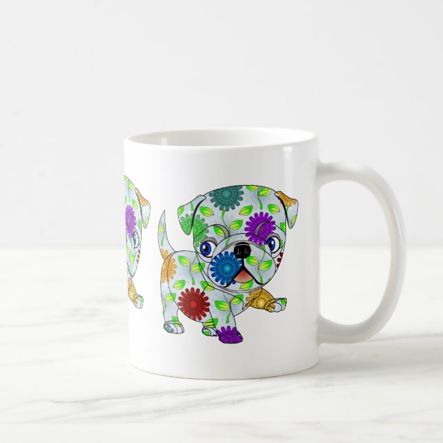 Caneca de café do Pug (Direita)