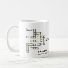 Caneca de Café do Quebra-Cabeça Crossmath 1