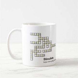 Caneca de Café do Quebra-Cabeça Crossmath 1