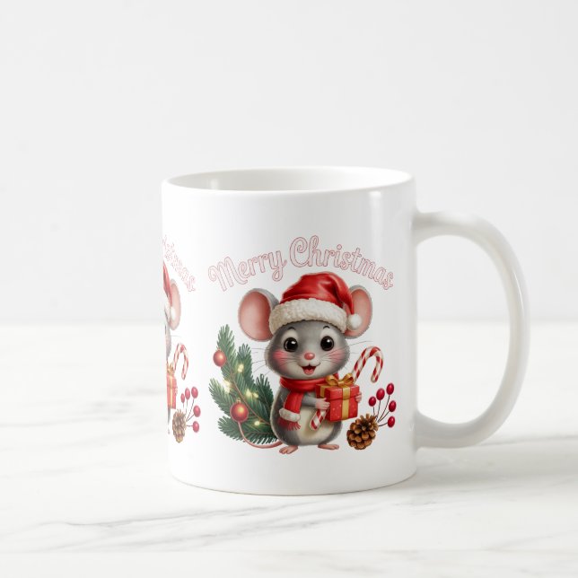 Caneca de Café do Rato de Natal (Direita)