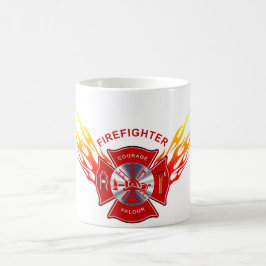 Caneca de café do sapador-bombeiro
