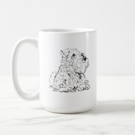 Caneca de Café do Schnauzer Miniatura, Amante de C