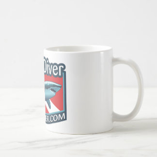 Caneca de café do "Shark Diver".