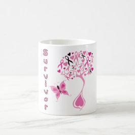 Caneca de café do sobrevivente do cancro da mama