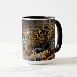 Caneca de café do sono Jaguar por Julie Everhart