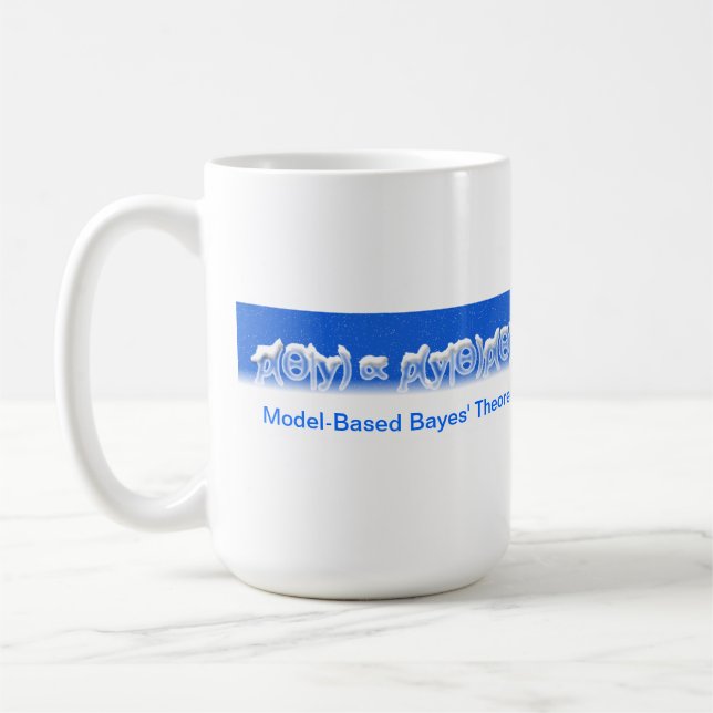 Caneca de café do teorema de Bayes Modelo-Baseado (Esquerda)