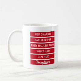 Caneca de café do tinir 2 do Burma-Shave
