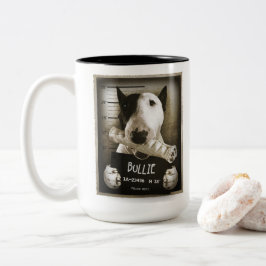 Caneca de café do tiro caneca" de bull terrier do
