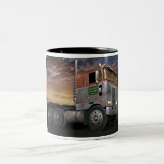 Caneca de café do tom de Peterbilt Cabover dois