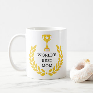 Caneca de café do troféu da mamã do mundo a mel