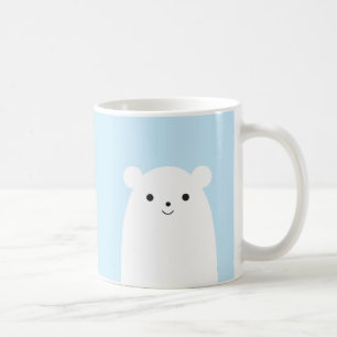 Caneca de café do urso polar do Peekaboo