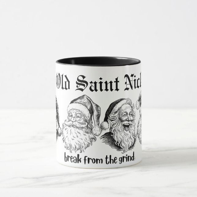 Caneca de Café do Velho Papai Noel (Centro)