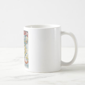 Caneca De Café Do vintage francês do mágico do ~ de Melies ato