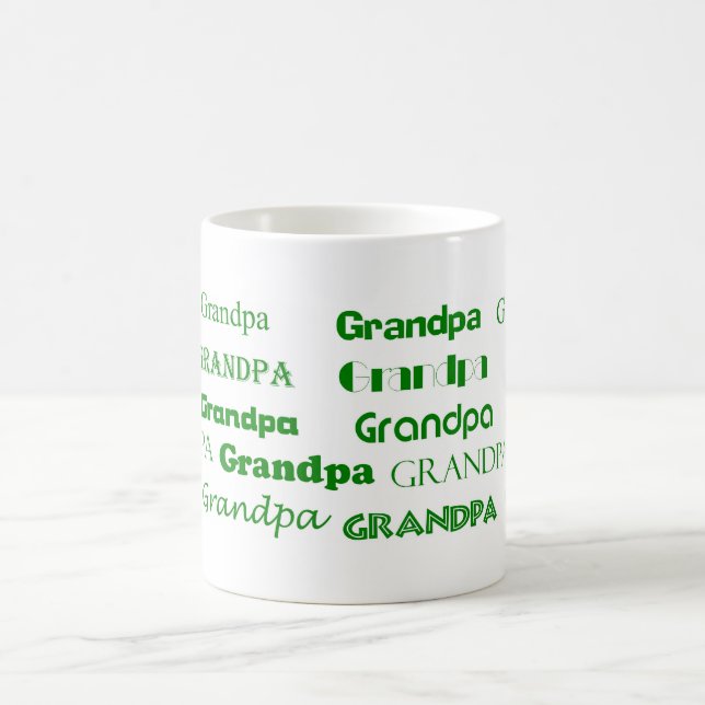 Caneca de café do vovô (verde) (Centro)