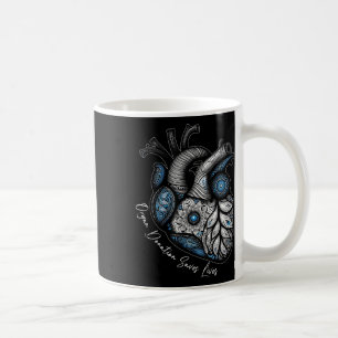 Caneca De Café Doação de órgãos salva vidas transplante cardíaco