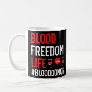 Caneca De Café Doação de Sangue Sensibilização Doador de Sangue F