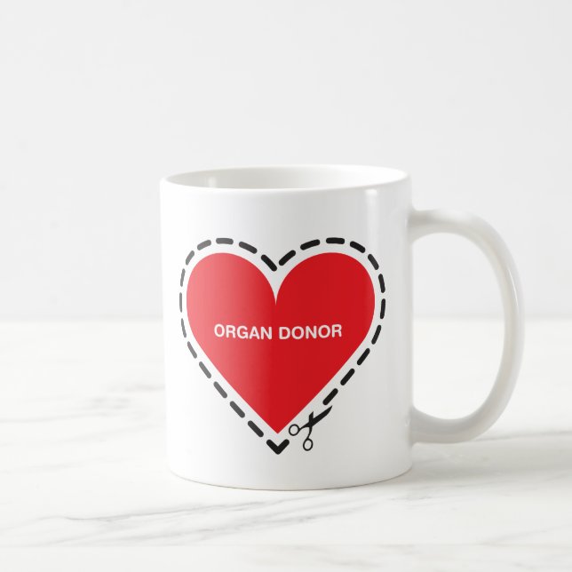 Caneca De Café Doador de Órgãos (Direita)