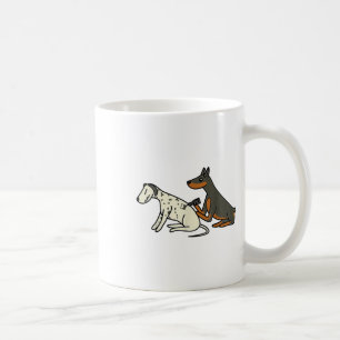 Caneca De Café Doberman, Moçável, Cujo Cão Dalmático Tatuando