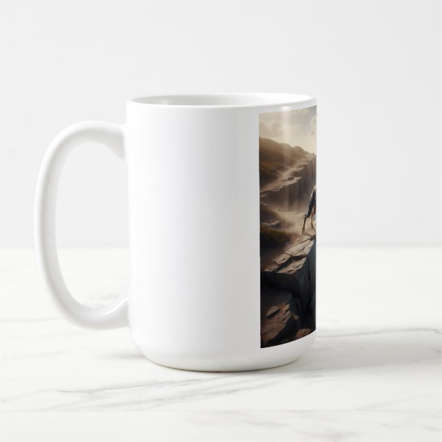 Caneca De Café Doberman Pinscher Coffee Mug Elegante (Esquerda)