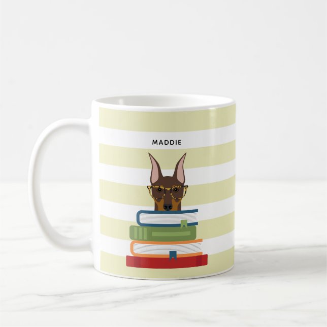 Caneca De Café Doberman Pinscher Mugs (Esquerda)