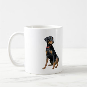 Caneca De Café Doberman Pinscher (natural)