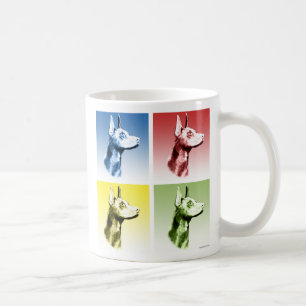 Caneca De Café Doberman Pinscher Pop Art